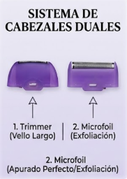 Depiladora Facial y Corporal Recargable | Tecnología de Precisión para una Piel Suave