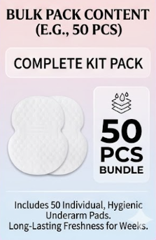 Almohadillas Antisudor Desechables para Axilas | Protección Invisible Unisex (50 Piezas)