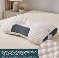 Almohada Cervical Ortopédica de Fibra de Soja – Soporte Ergonómico para Cuello y Descanso