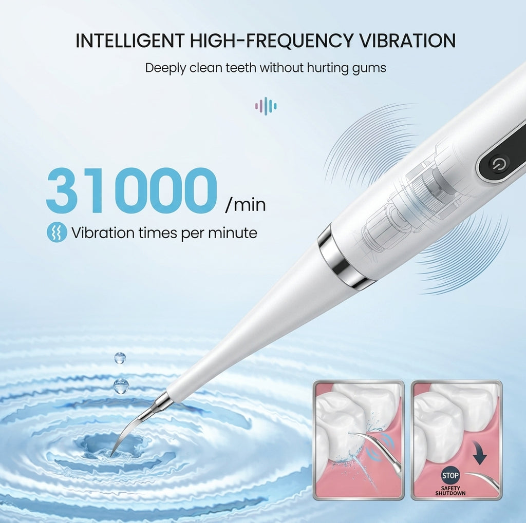 Limpiador Dental Eléctrico 5 Modos | Higiene Bucal y Cuidado de los Dientes